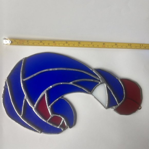 Vintage Handmade Mother Mary & Jesus Stained Glass - Picture 6 of 6